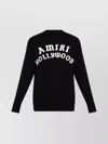 Amiri Hollywood Crew Neck Sweater In Black