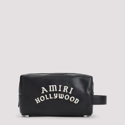 Amiri Hollywood Dopp Kit Pouch In Black