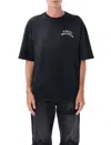 Amiri Hollywood Graphic Oversized T-shirt With Ribbed Crew Neck In Black