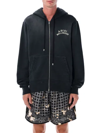 AMIRI AMIRI HOLLYWOOD GRAPHIC ZIP HOODIE