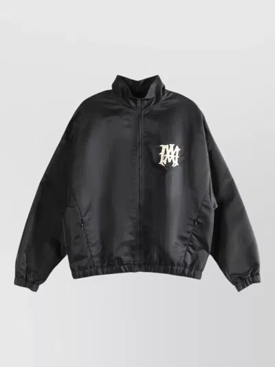 Amiri Hollywood High Neck Jacket Side Pockets In Black