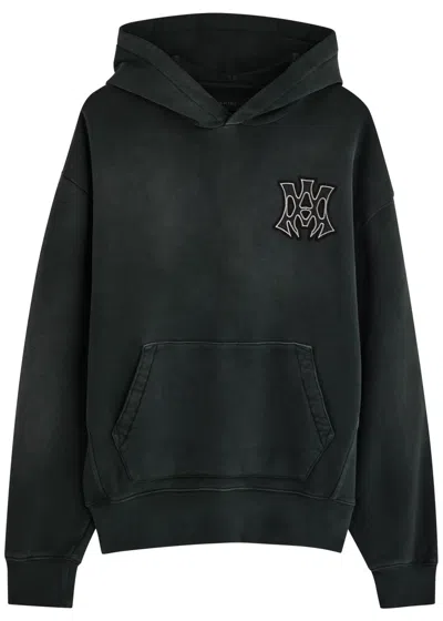 Amiri Hollywood Hooded Cotton Sweatshirt In Black