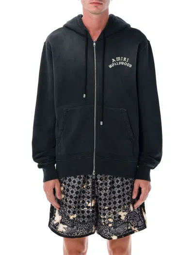 AMIRI AMIRI HOLLYWOOD GRAPHIC ZIP HOODIE