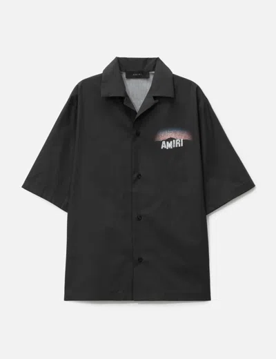 Amiri Hollywood Lights Camp Shirt In Black