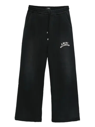 Amiri Hollywood Logo Jogger Pants In Black
