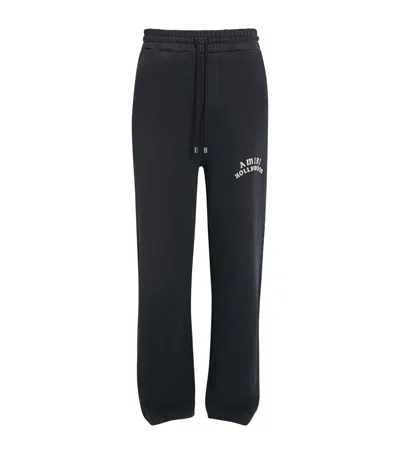 Amiri Hollywood Logo Sweatpants In Black
