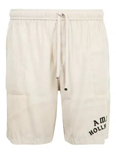 Amiri Hollywood-motif Shorts In Neutral