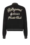 Amiri Hollywood Music Club Bomber Jacket In Black