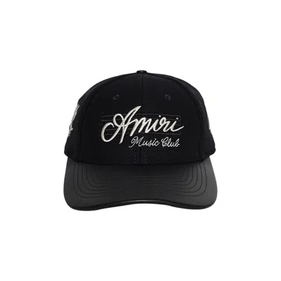 Pre-owned Amiri Hollywood Music Club Cap 'black' | Men's Size Onesize