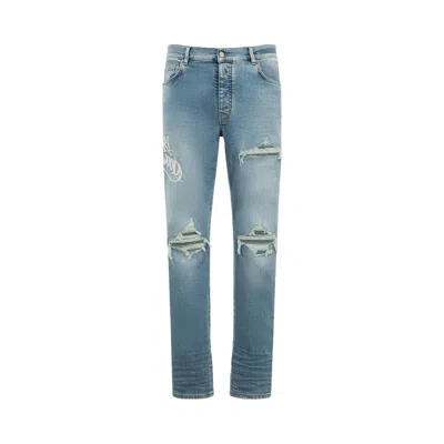Pre-owned Amiri Hollywood Mx1 Jean 'harbor Indigo' | Blue | Men's Size 40
