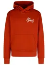 Amiri 'hollywood' Orange Cotton Sweatshirt In Orange