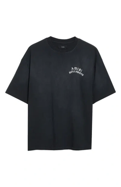 AMIRI AMIRI HOLLYWOOD OVERSIZE LOGO GRAPHIC T-SHIRT