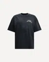 Amiri Hollywood Graphic Oversized T-shirt With Ribbed Crew Neck In Black