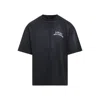 Amiri Hollywood Graphic Oversized T-shirt With Ribbed Crew Neck In Black