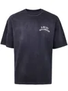 Amiri Hollywood Graphic Oversized T-shirt With Ribbed Crew Neck In Blue