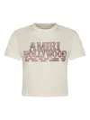 Amiri Graphic Print Crew Neck Short Sleeve Top In Neutral