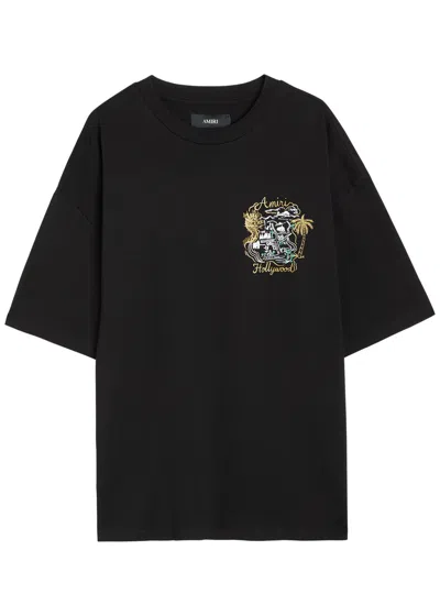 AMIRI AMIRI HOLLYWOOD PRINTED COTTON T-SHIRT