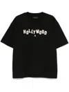 Amiri Mens Shotgun Brand-embroidery Relaxed-fit Cotton-jersey T-shirt Black