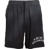 Amiri Hollywood Straight-leg Logo-flocked Modal-blend Drawstring Shorts In Black