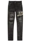 Amiri Hollywood Stretch-denim Slim-leg Jeans In Black