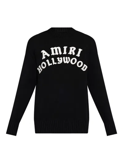 AMIRI AMIRI HOLLYWOOD SWEATER WITH EMBROIDERY