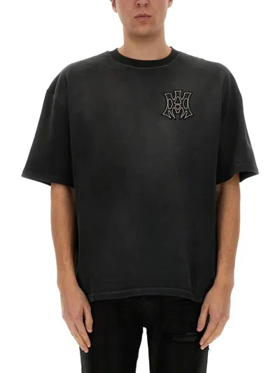 Amiri Ma Outline Pocket T-shirt In Black