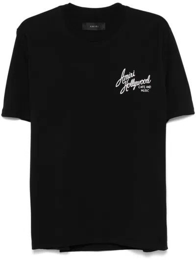 Amiri Hollywood T-shirt In Black