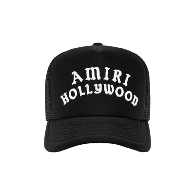 Pre-owned Amiri Hollywood Trucker Hat 'black' | Men's Size Onesize