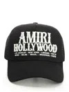 Amiri Mens Black Hollywood Adjustable Cotton Trucker Hat In Black