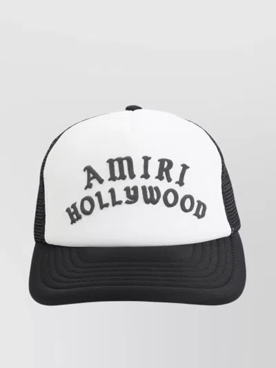 Amiri Hollywood Trucker Hat Mesh Back In Black