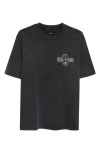 Amiri Hollywood Wolf Graphic T-shirt In Black