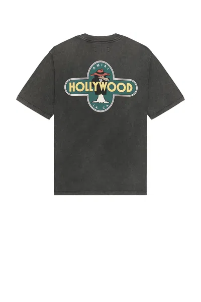 Amiri Hollywood Wolf Tee In Black