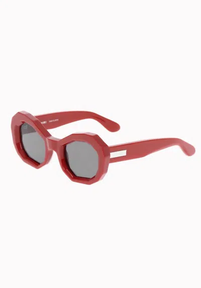 AMIRI HONEYCOMB SUNGLASSES- RED