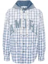 Amiri Logo-patch Shirt In Blau