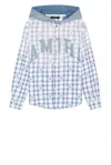 Amiri Logo-patch Shirt In Cerulean
