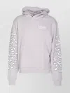 Amiri Hooded Skull Print Sweater In Gray