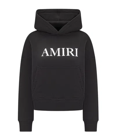 AMIRI AMIRI LOGO PRINTED LONG SLEEVED HOODIE