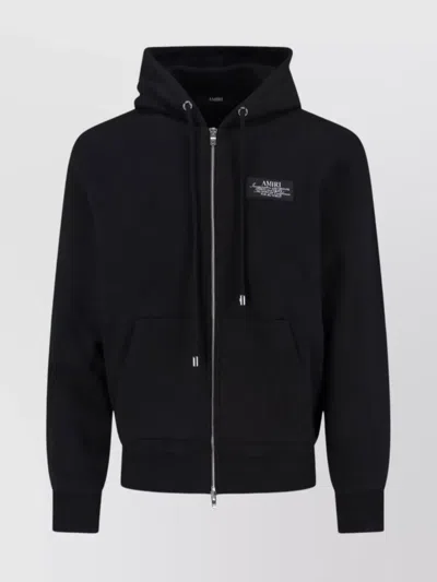 AMIRI HOODED SWEATSHIRT FRONT POCKETS