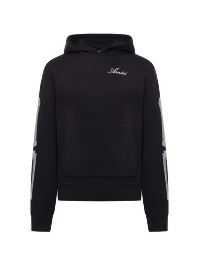 Amiri Hooded Sweatshirt With Logo In Black