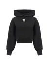 Amiri Black Cotton Oversize Sweatshirt In Black