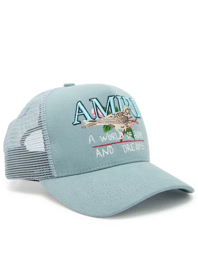 Amiri Hope And Dreams Canvas Trucker Cap In Green