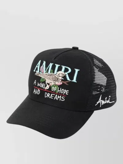 Amiri Hope Dreams Curved Peak Mesh Trucker Hat In Neutral