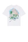 Amiri Hotel Oversized Tee In White