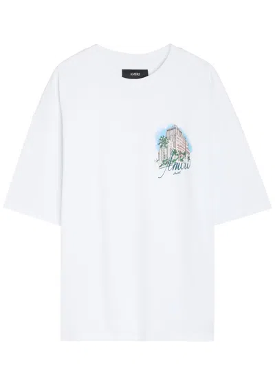 AMIRI AMIRI HOTEL PRINTED COTTON T-SHIRT