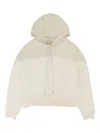 Amiri Alabaster Hybrid Hoodie In Neutral