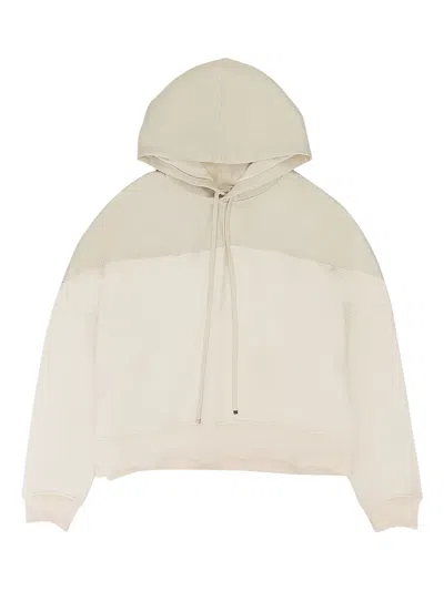 Amiri Hybrid Panelled Hoodie In Neutral
