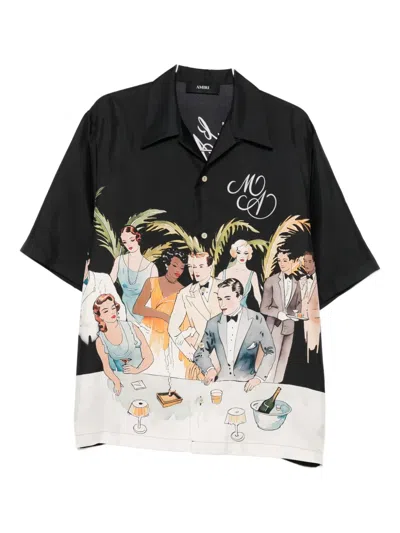 AMIRI ILLUSTRATION-PRINT SHORT-SLEEVE SHIRT