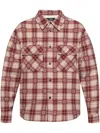 Amiri Insulated Shirt Jacket In Red