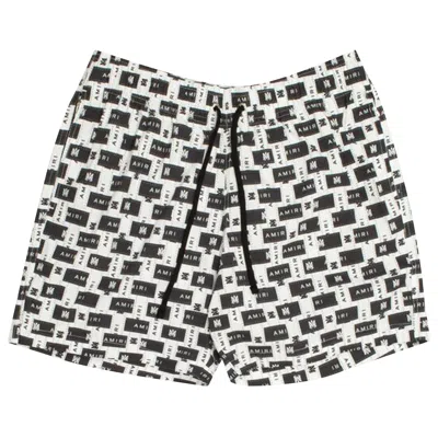 Pre-owned Amiri Interweave Swimtrunk 'black/white' | Multi-color | Men's Size Xl In Multicolor