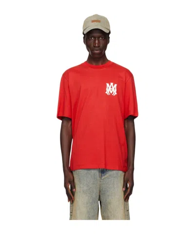 Amiri Item O-neck Short-sleeved T-shirt In Red